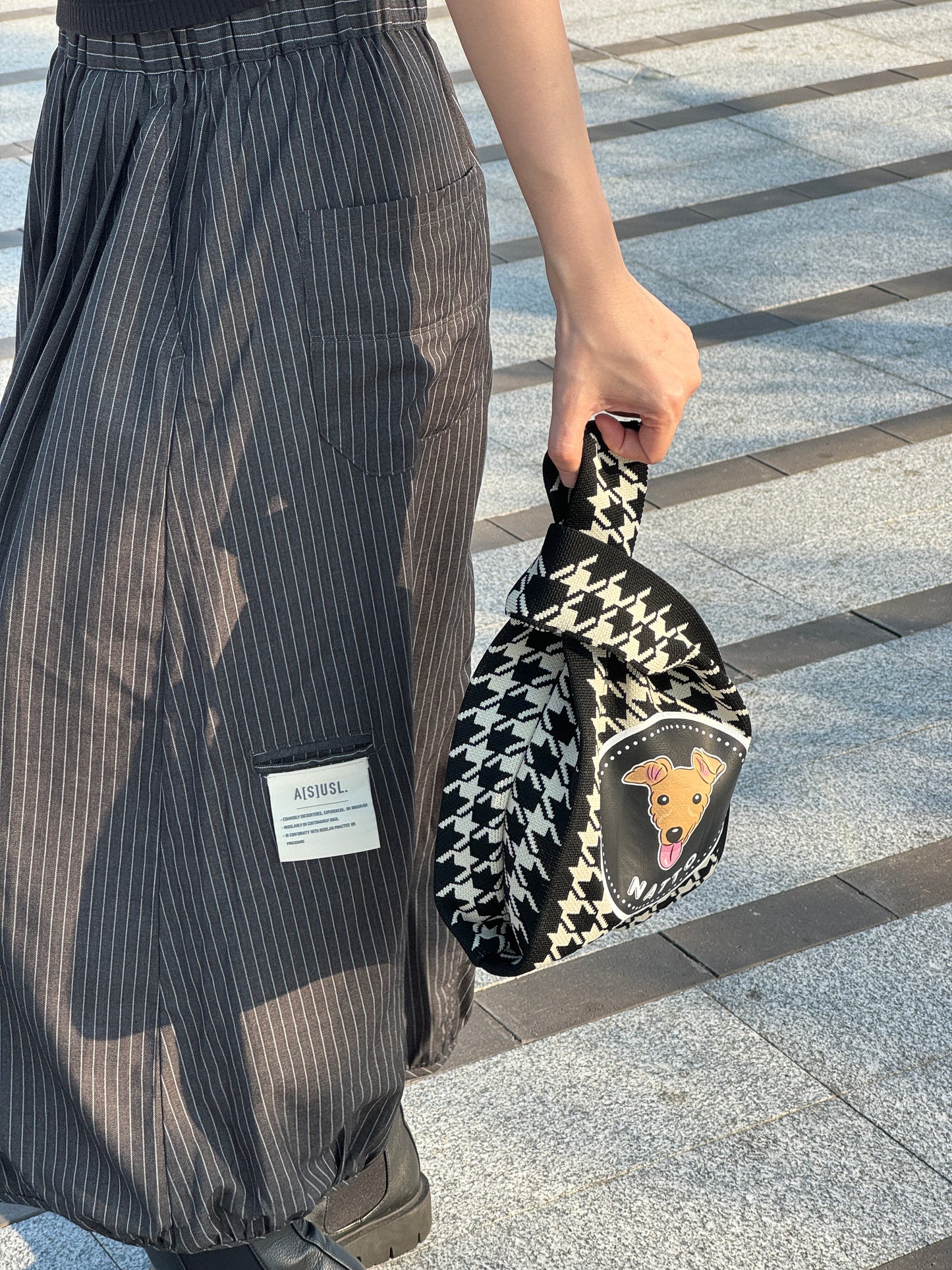 ✨ ペットプリント入り編み込みトートバッグ 👜🐶🐱✨