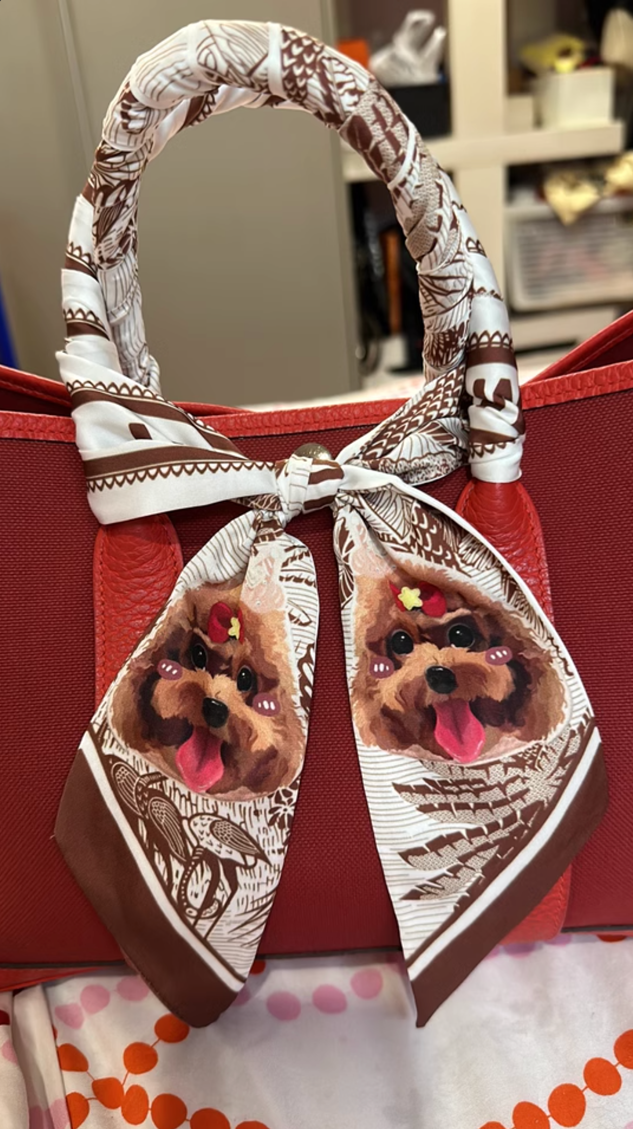 🐾✨オーダーメイド ペットシルクスカーフ✨🐾