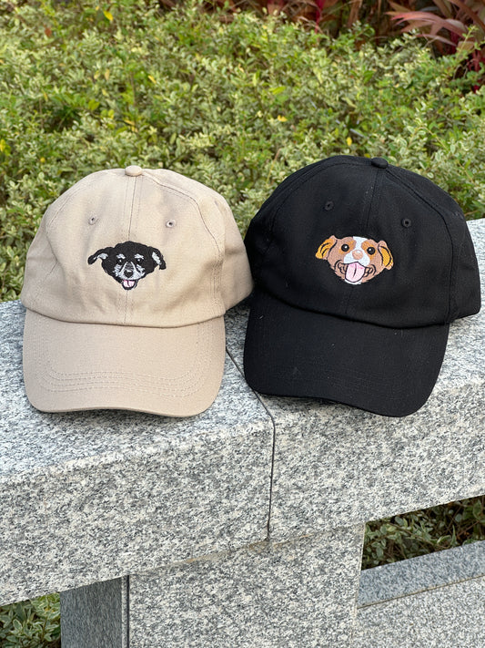 🐶🧢 ワンちゃんデザインの刺繍キャップ