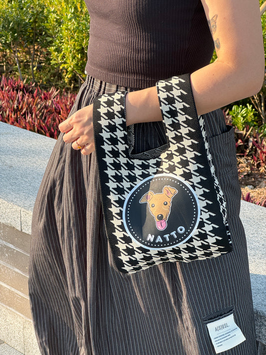 ✨ ペットプリント入り編み込みトートバッグ 👜🐶🐱✨
