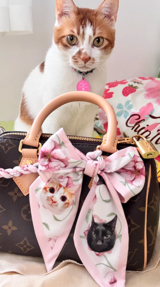🐾✨オーダーメイド ペットシルクスカーフ✨🐾
